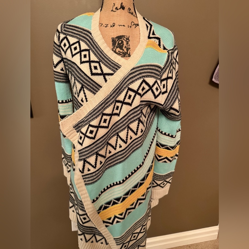 Tea Collection Multicolor Patterned Cardigan